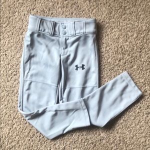 NWOT! 2 pair Gray Under Armour baseball pants.